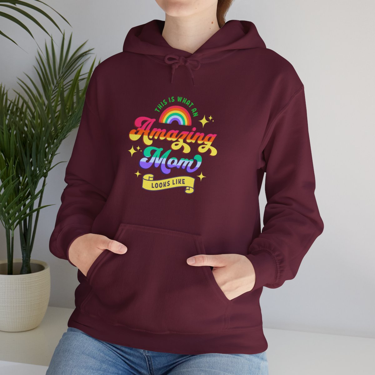 "Amazing Mom" organic raglan sweatshirt - Image 5