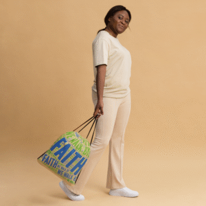 'Faith Not by Sight' Drawstring bag