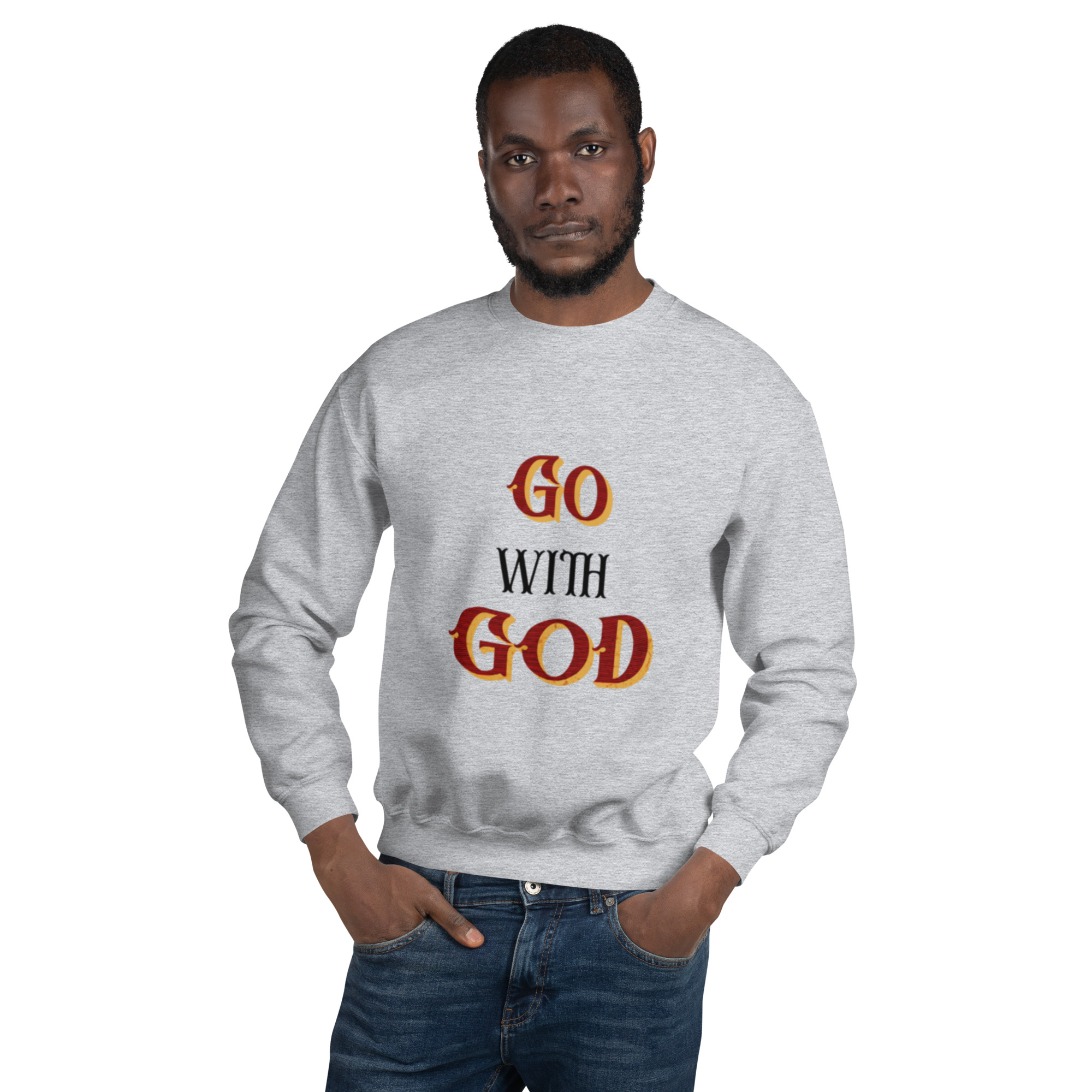Go with God Unisex Sweatshirt - Image 3