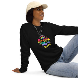 Amazing Mom organic raglan sweatshirt