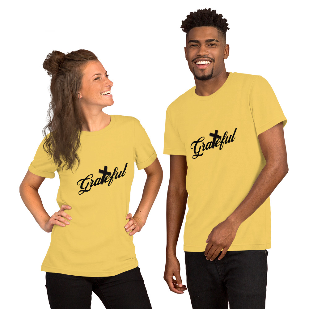 Unisex t-shirt "Grateful" - Image 7